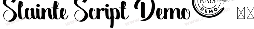 Slainte Script Demo字体转换